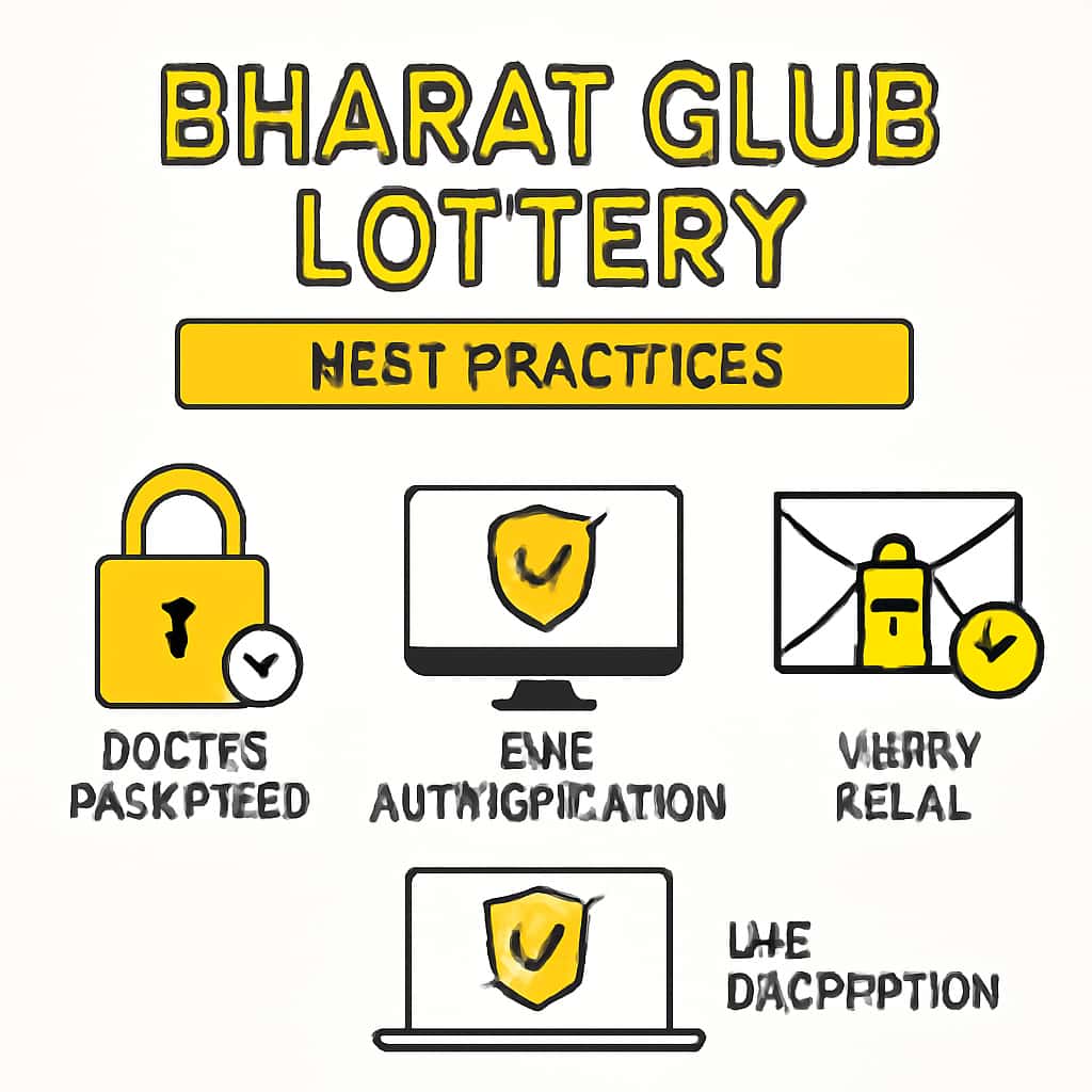 An illustration detailing security measures for Bharat Club Lottery best practices.