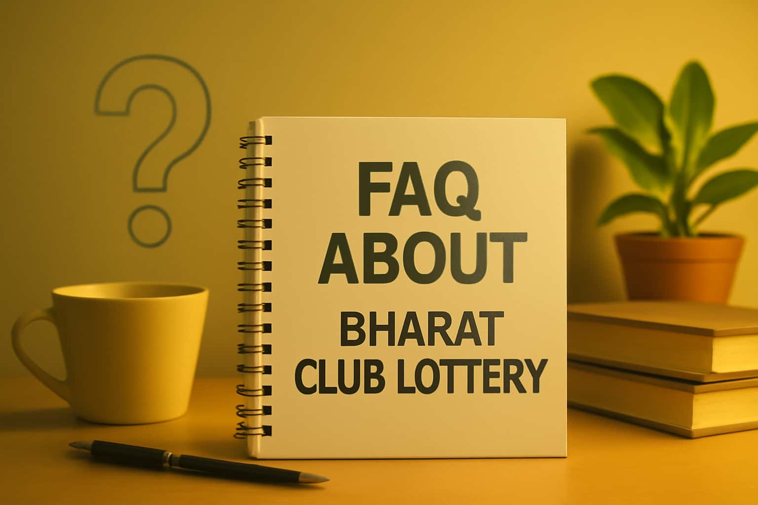 An informative scene related to Bharat Club Lottery, highlighting FAQs.