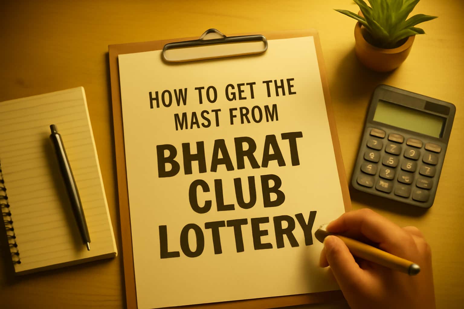 An illustrated scene depicting the Bharat Club Lottery with a focus on user engagement and functionalities.